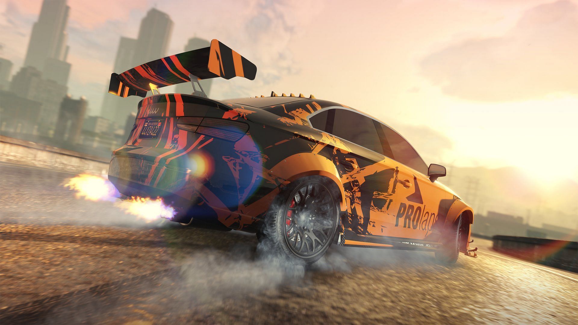 A customized Tailgater S in action (Image via Rockstar Games)